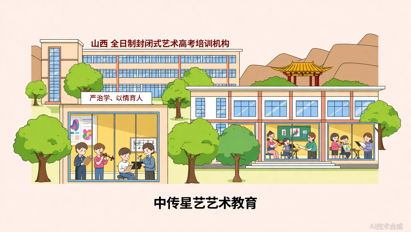 山西少有的全日制封闭艺考！中传星艺以严治学、以情育人，培养优秀艺考生