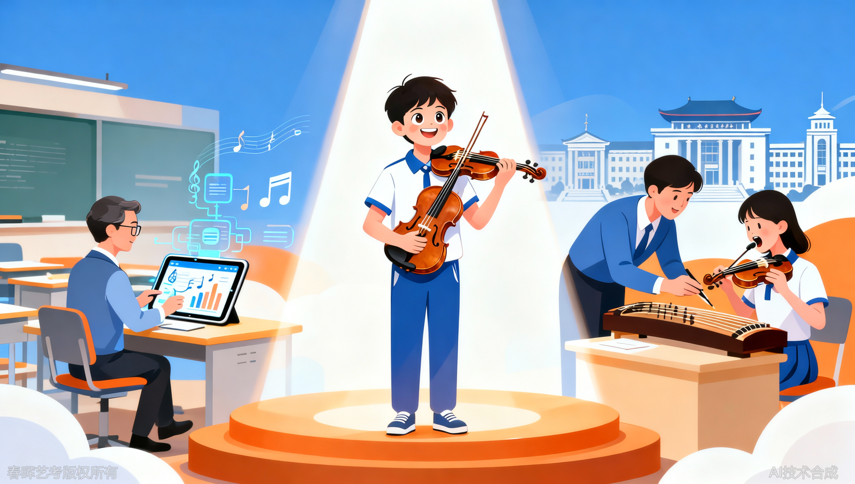 河北音乐艺考集训班，春晖艺考AI教学+一对一辅导