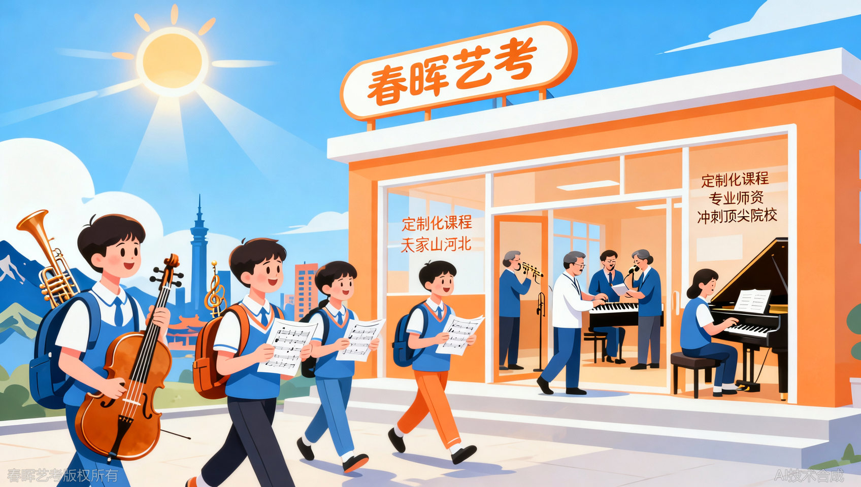 河北音乐校考冲刺课程，春晖艺考定制方案冲知名艺术院校