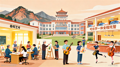 河北封闭式艺考学校，春晖艺考吃住学一体全程托管