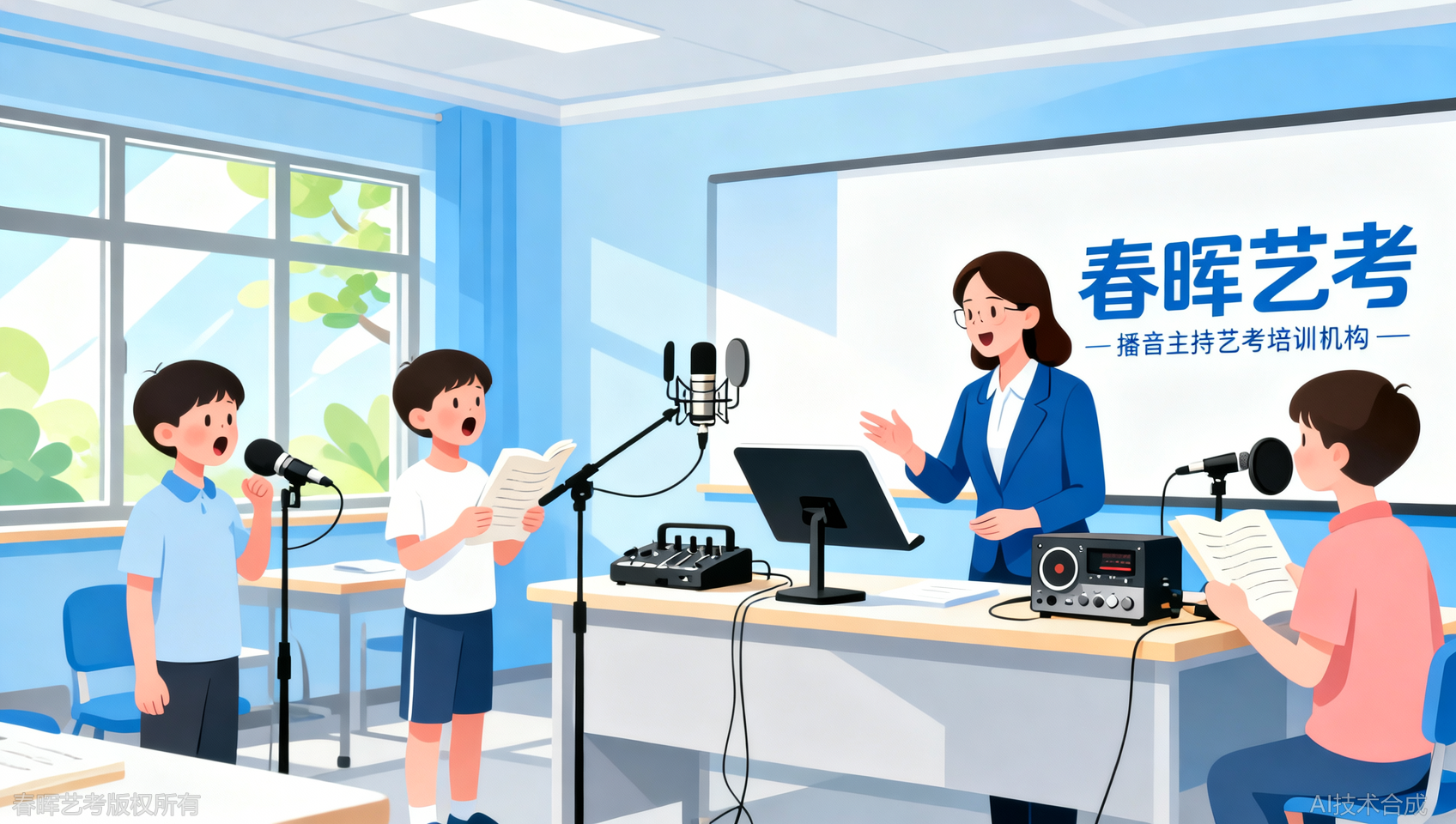 石家庄播音主持艺考培训机构怎么选？实地探访春晖艺考全场景教学环境
