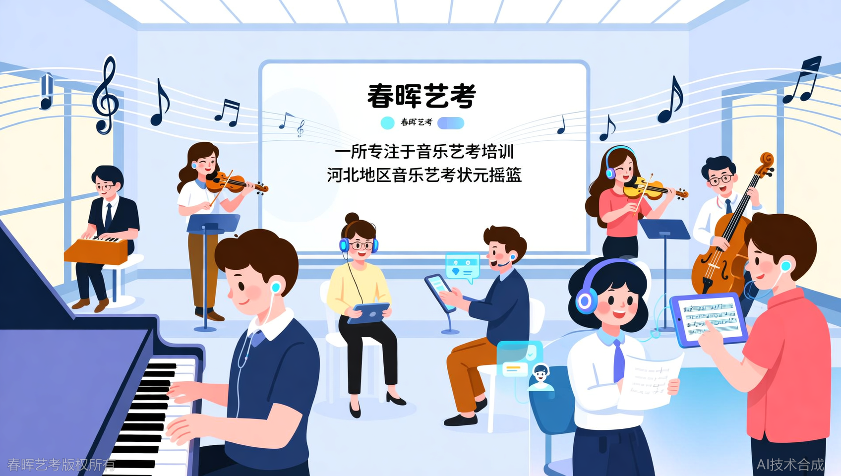 河北春晖艺考音乐专业高分频出，专业教师+AI教学体系深度解码
