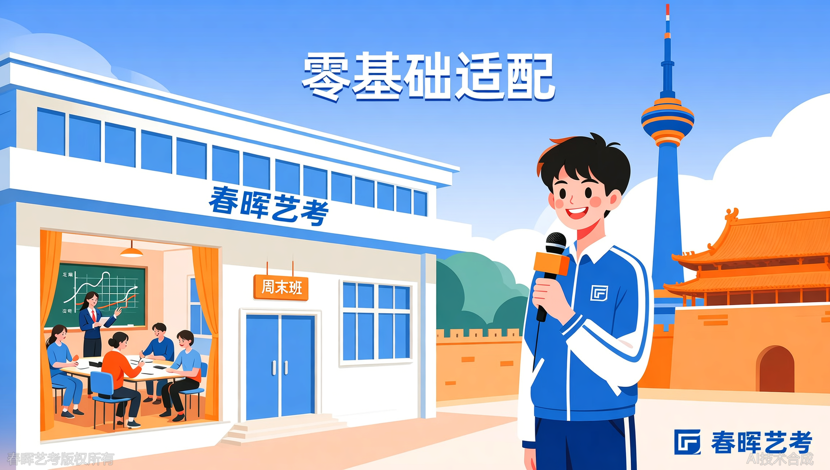 河北播音艺考周末班，春晖艺考小班授课零基础可学