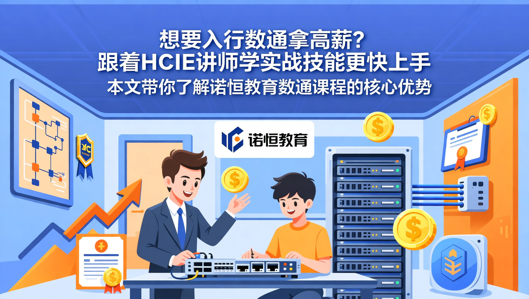 HCIE讲师亲授！诺恒教育数通课程到底好在哪？