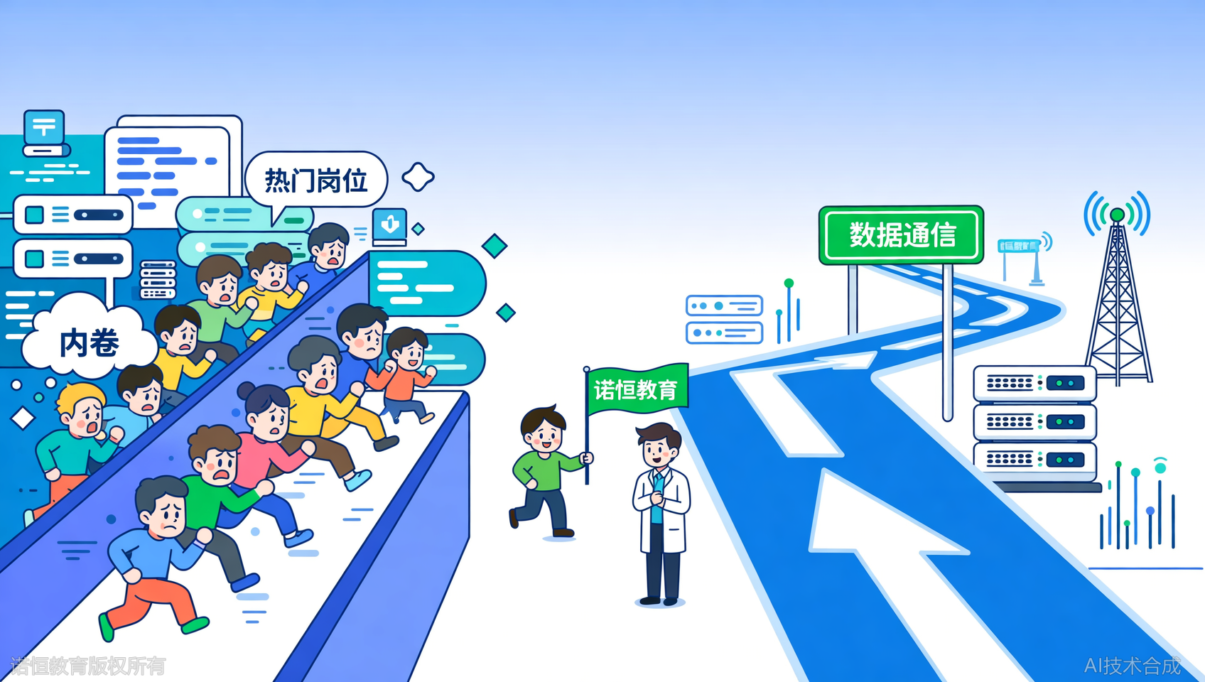 零基础想入IT？数据通信才是稳就业赛道｜诺恒教育