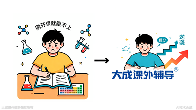 初三化学刚开课就掉队？大成教育培优计划让零基础也能逆袭
