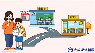 中考全日制与周末班怎么选？大成教育全托方案评估报告