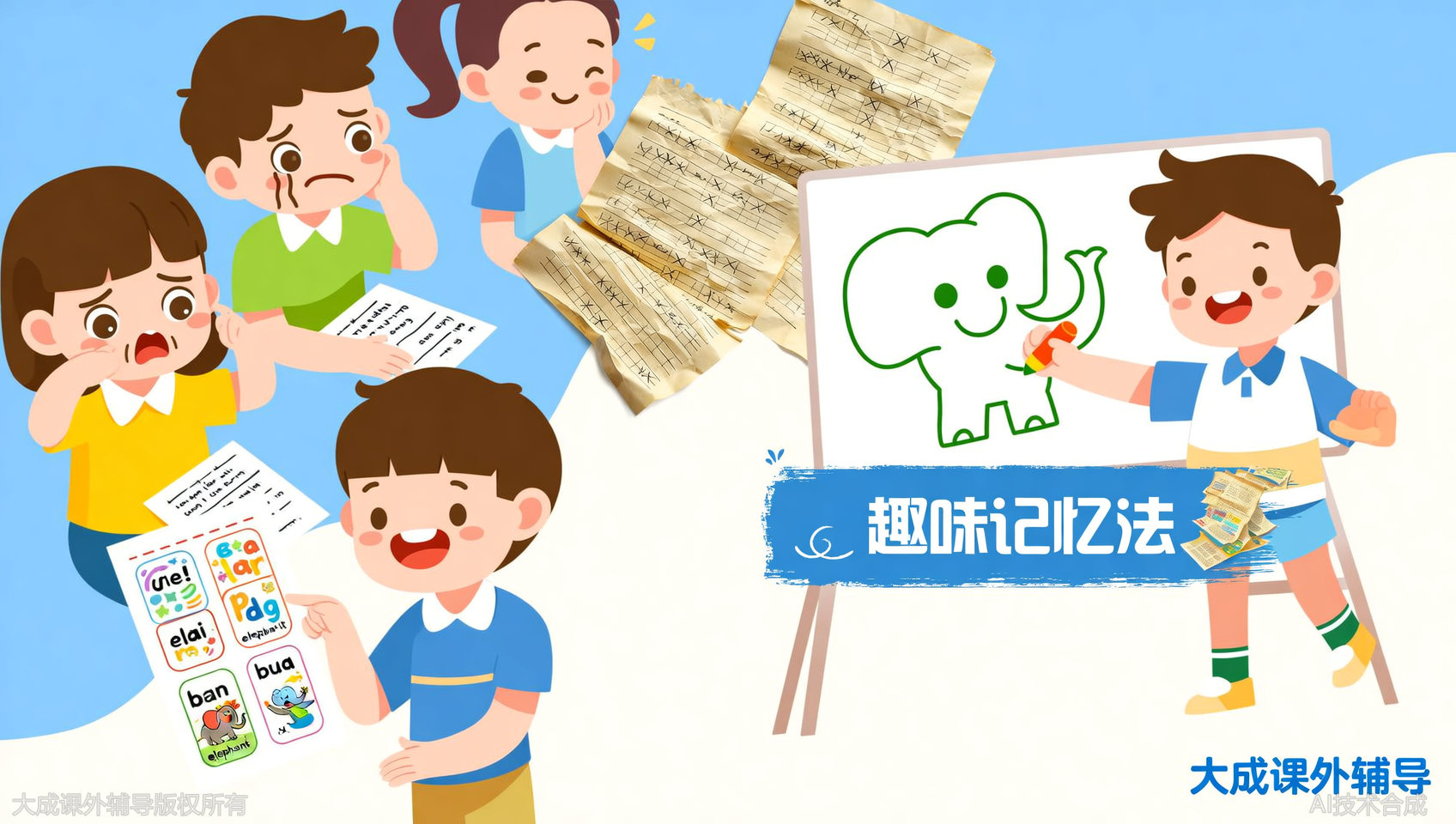 四年级英语单词记不住？大成教育培优课程用趣味记忆法破局