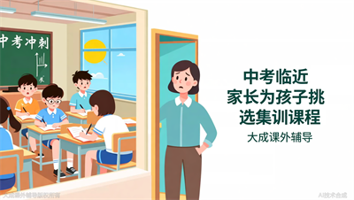 中考集训冲刺班哪家提分稳？大成教育短期课程设置深度评测