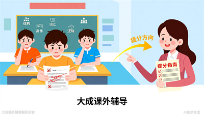 高三英语作文总扣10分以上？大成教育专项训练带你拆解评分标准