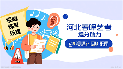 小三门怎么练？河北春晖艺考分享乐理+视唱+练耳提分法