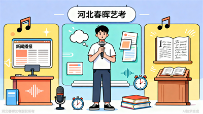 河北春晖艺考整理：播音主持艺考考什么？三大科目全解析