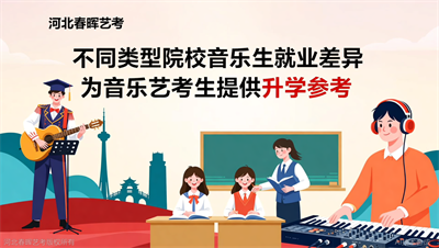 河北春晖艺考：不同类型院校音乐生就业差异有多大？