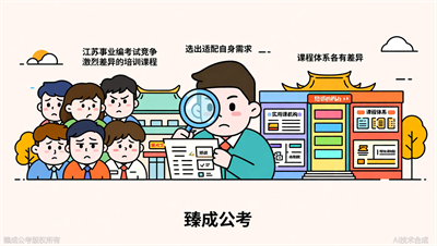 江苏事业编考试培训机构的课程体系怎么比较？臻成公考教你方法
