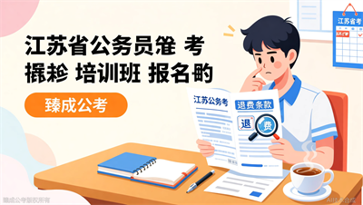 江苏公务员考试培训退费条款怎么看？臻成公考提醒你注意这些细节