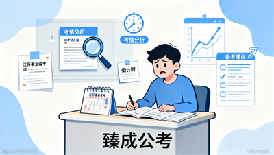 现在开始准备江苏事业编考试还来得及吗？臻成公考给出时间评估表