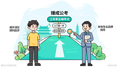 零基础小白想考江苏事业编，第一步该做什么？臻成公考给你行动清单