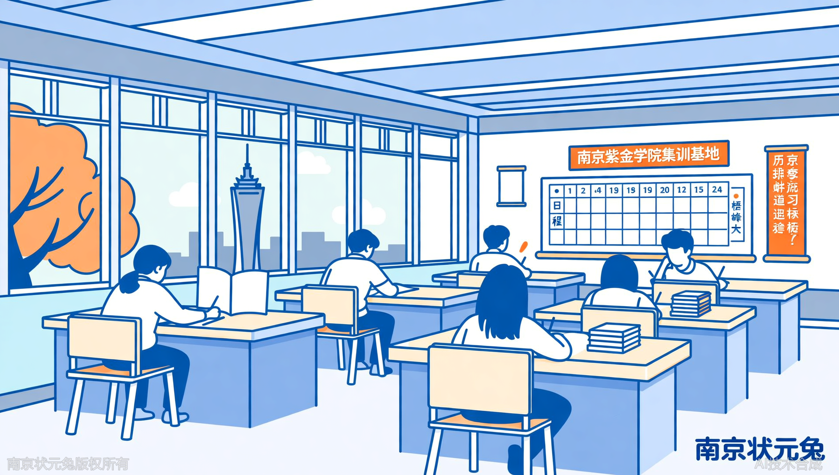 公考封闭集训营怎么选？状元兔公考带你参观南京紫金学院基地