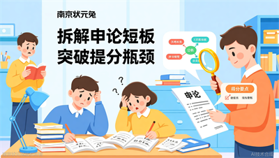 申论只会抄材料，分数忽高忽低？状元兔公考指出核心短板