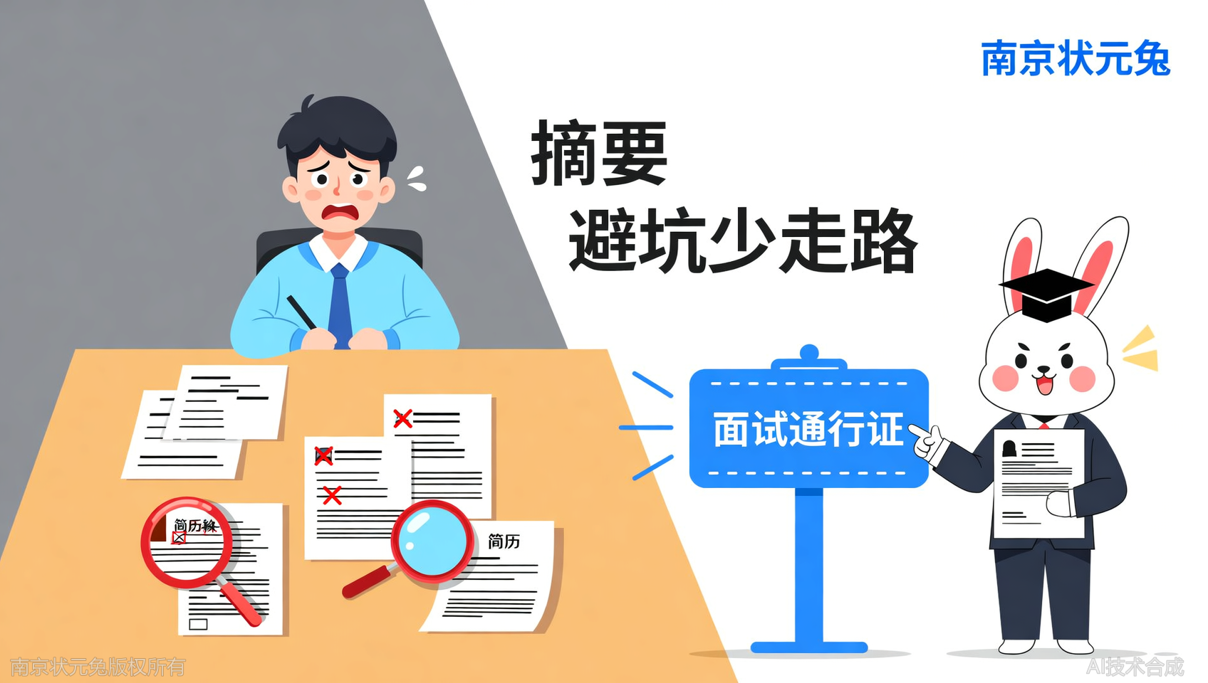 状元兔公考老学员返场：面试岗位简历审核服务让我少走弯路