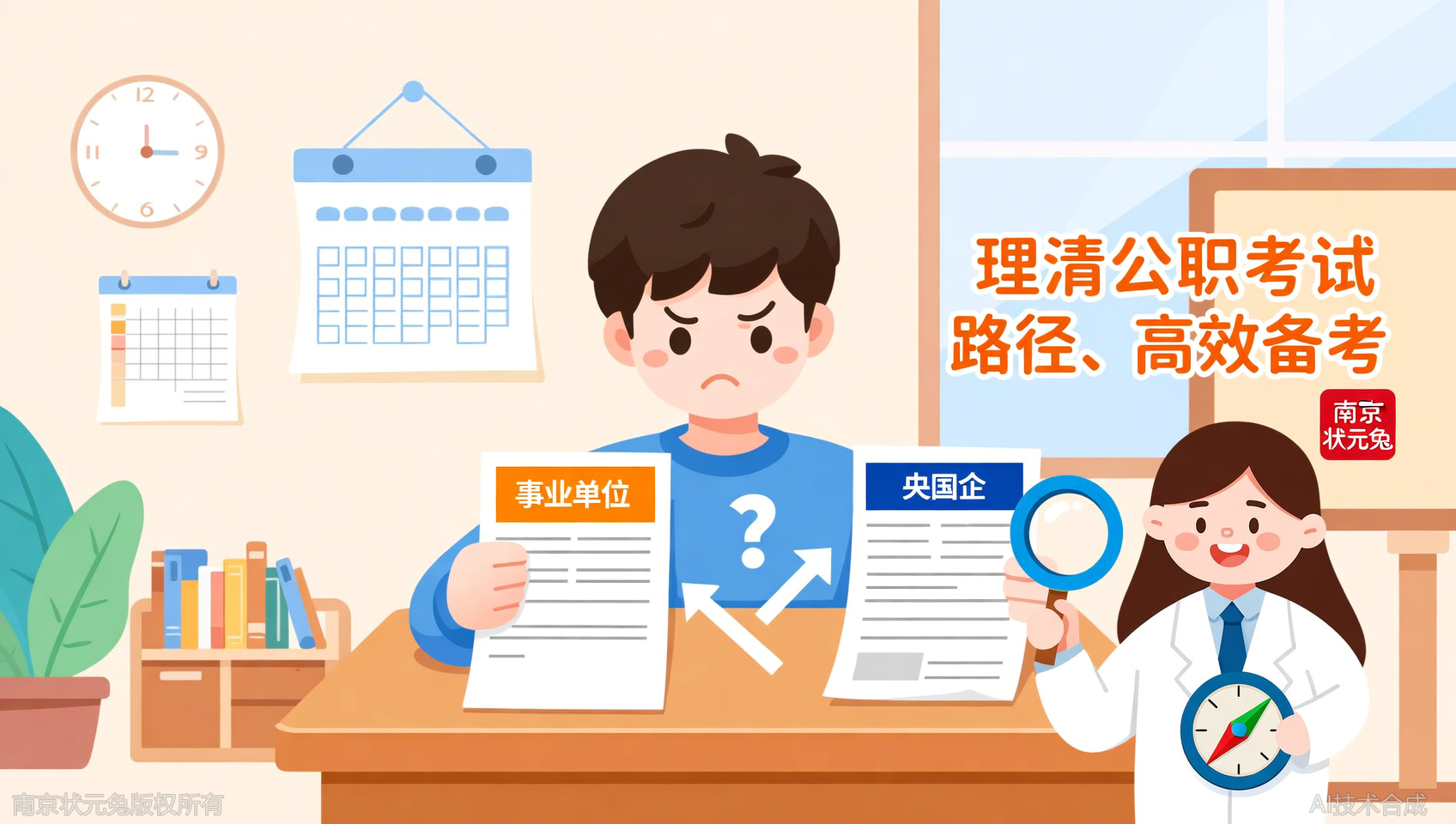 事业单位和央国企哪个更香？状元兔公考带你认清公职类考试全路径