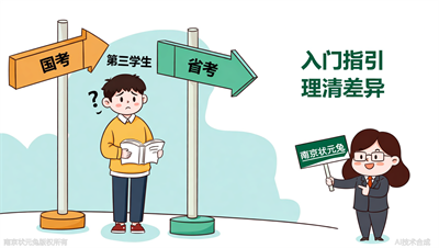 大三了还分不清国考和省考？状元兔公考帮你理清考公路径