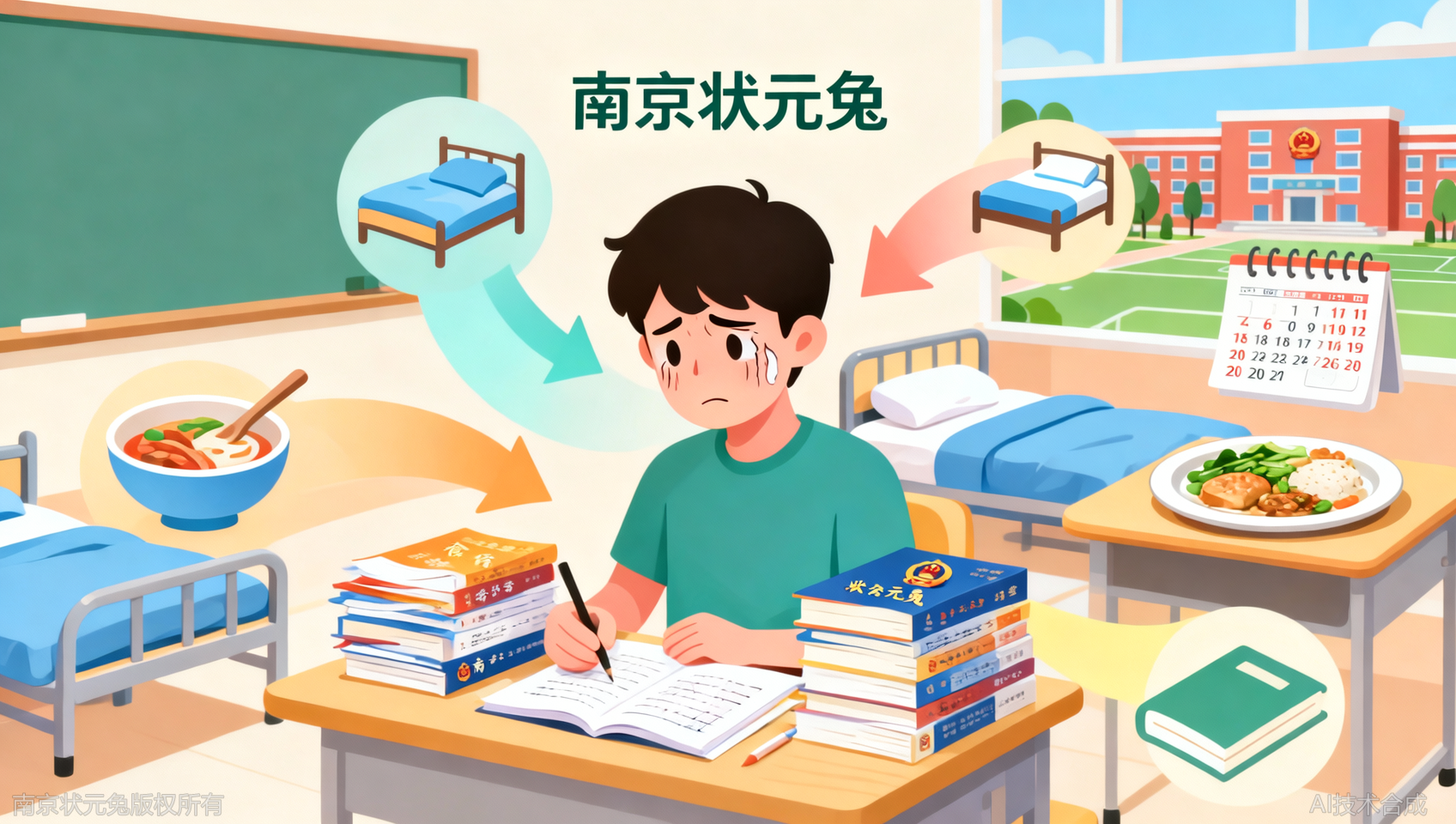 全职备考一年要花多少钱？状元兔公考帮你算食宿学总成本