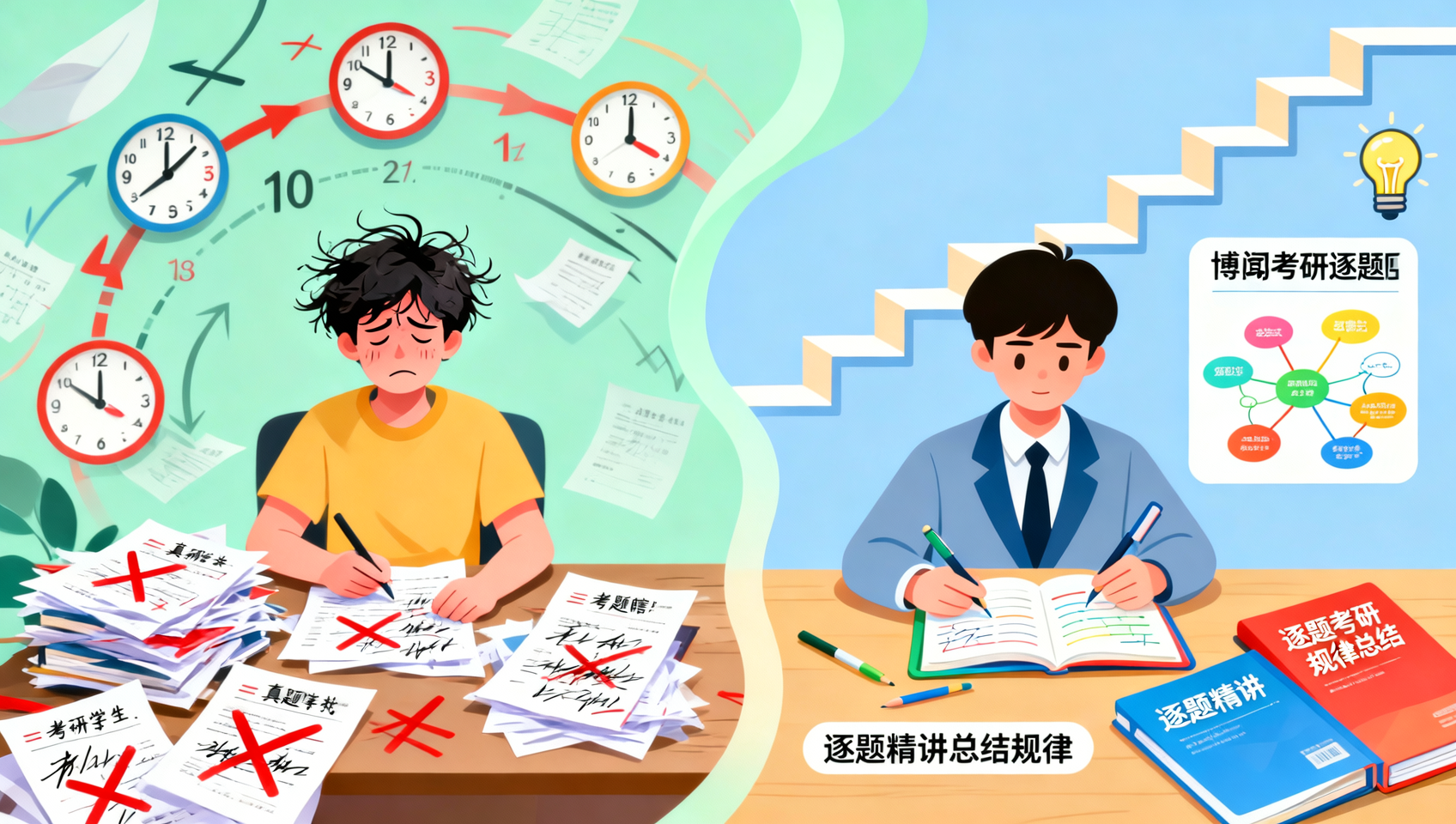 真题瞎刷vs精刷！博闻考研逐题精讲总结规律
