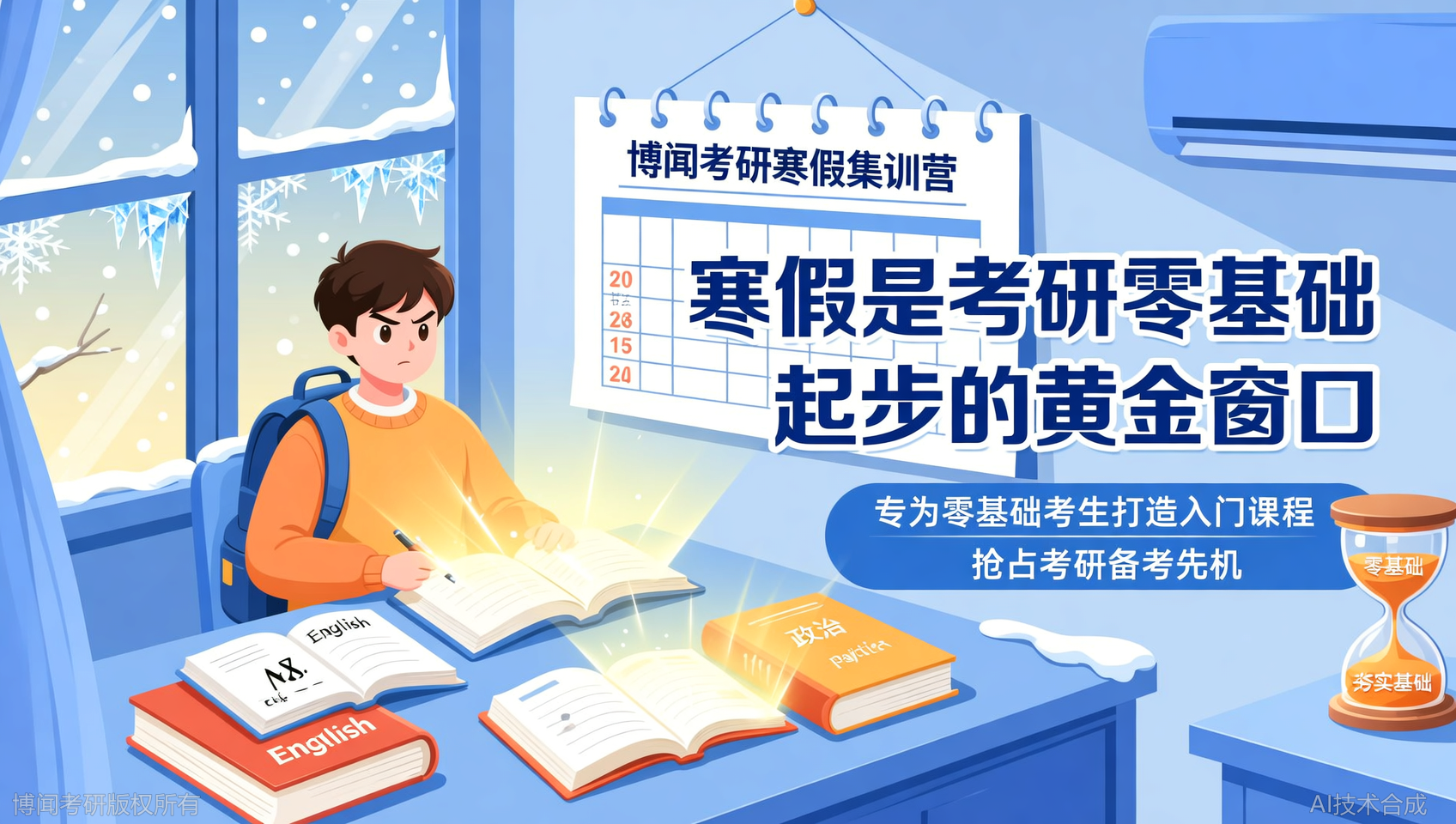 寒假抢先备考！博闻考研寒假集训营零基础入门