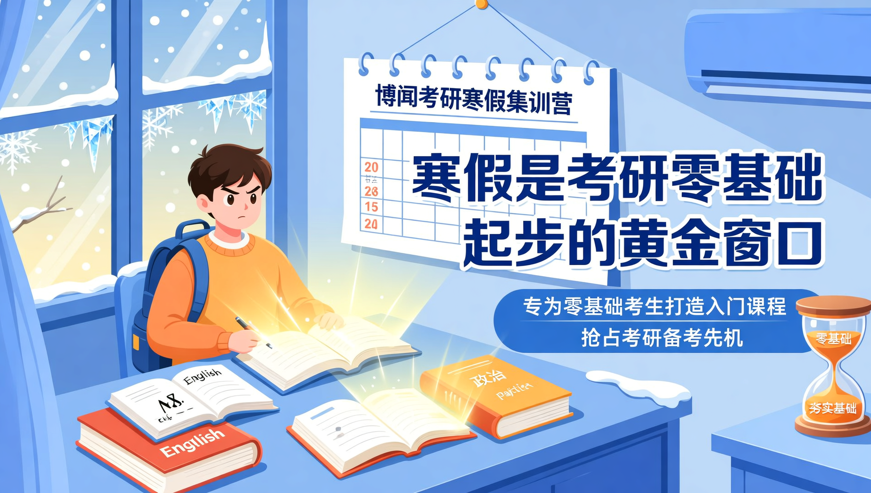 寒假抢先备考！博闻考研寒假集训营零基础入门