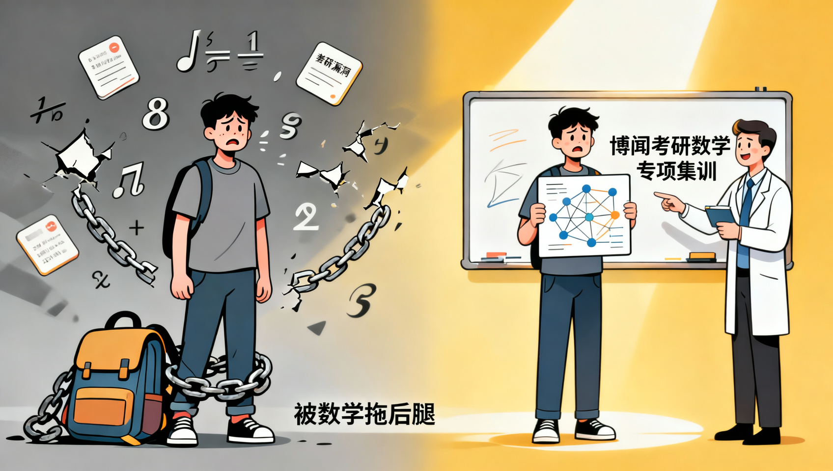 考研数学薄弱！博闻考研数学专项集训补漏洞