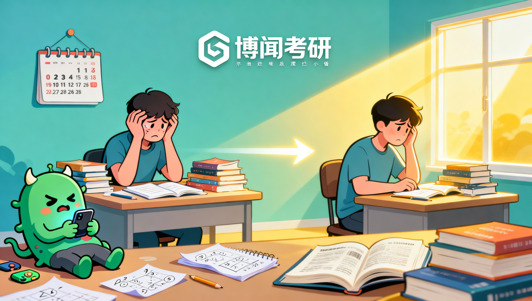 考研总摆烂？博闻考研帮你找回备考状态