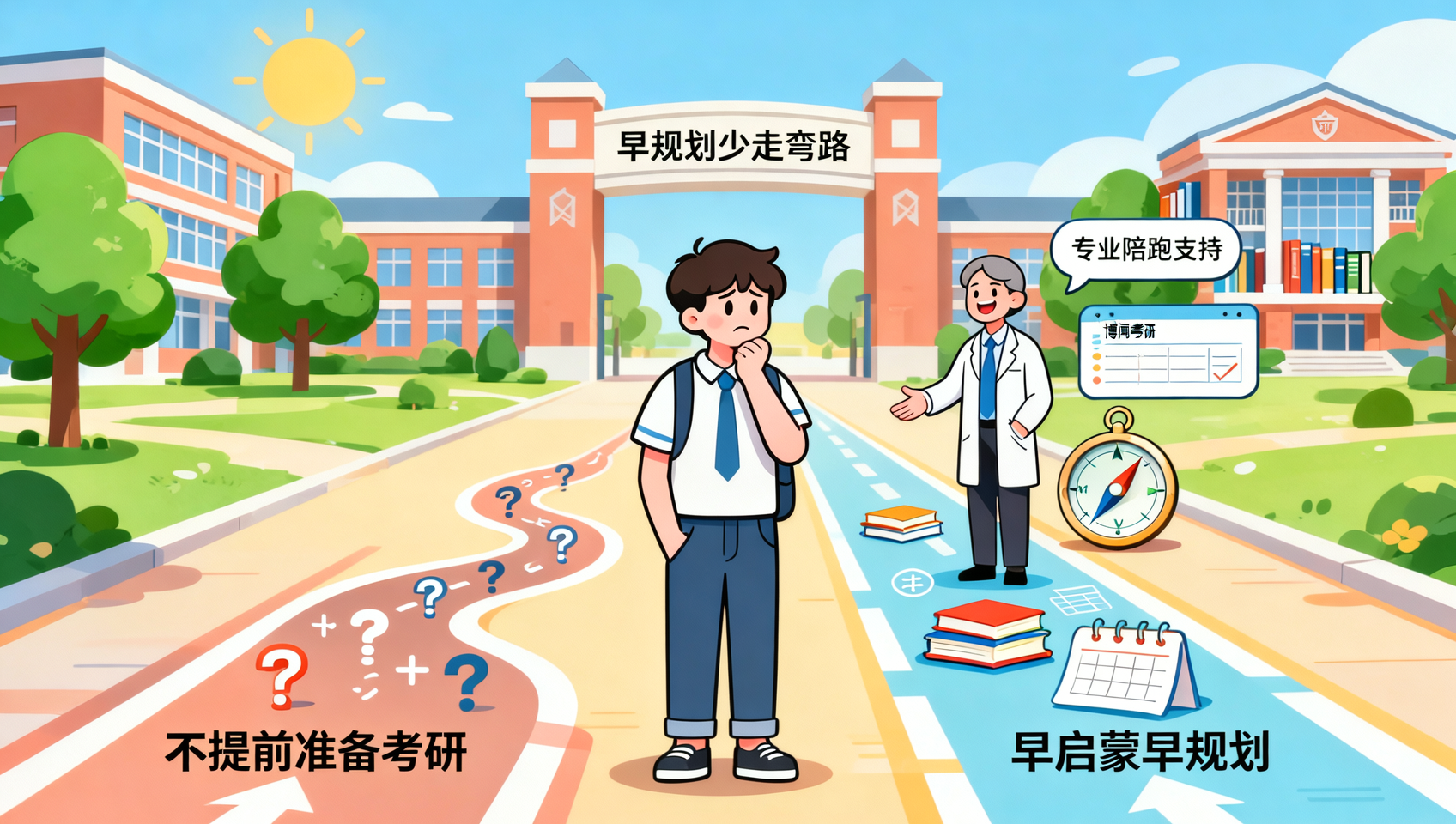 大一要不要准备考研？博闻考研全程陪跑启蒙