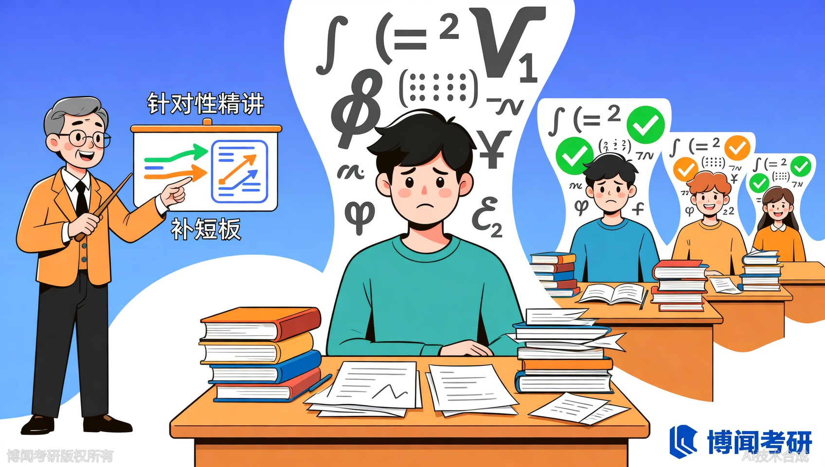 考研数学总听不懂？博闻考研师资团队精讲补短板