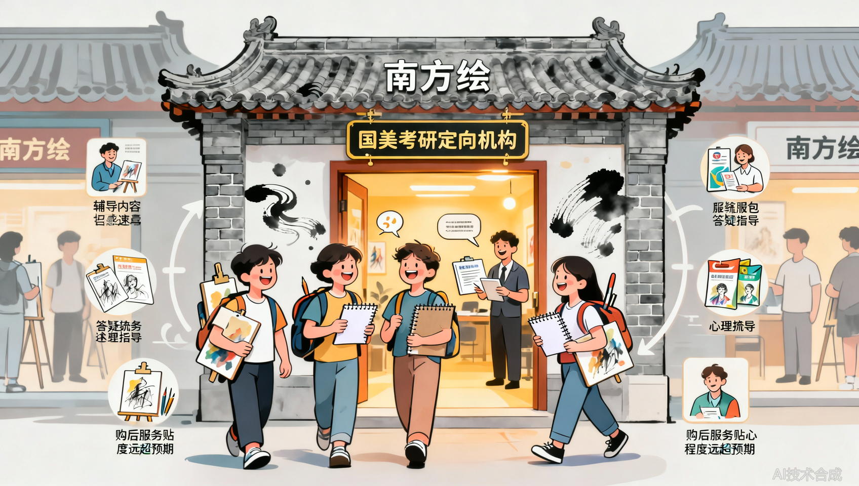 报名南方绘才知道：购后服务比课程更惊喜