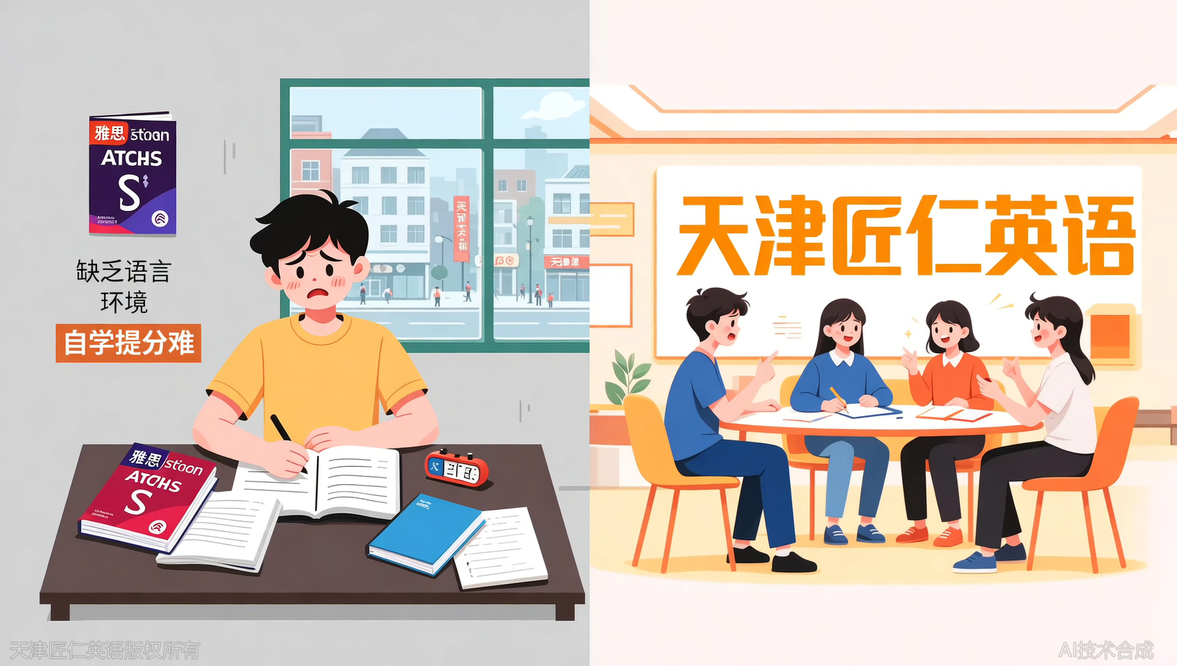 备考雅思没氛围？天津匠仁英语打造真实语言环境 能力强 提升快