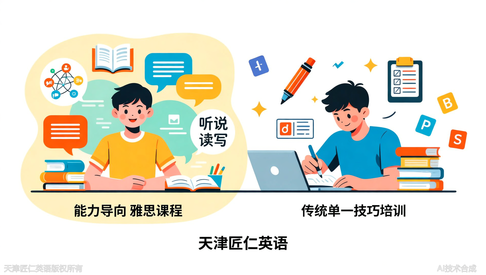 看体系：天津匠仁英语的能力导向雅思课程与传统单一技巧培训的区别