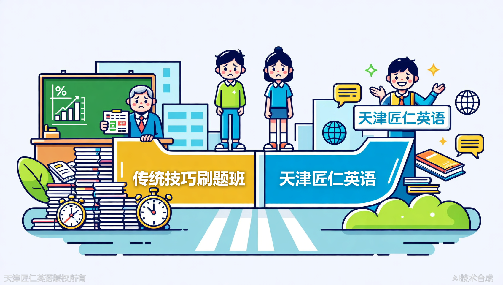 天津匠仁英语 vs 传统技巧刷题班：谁更能提升分数？