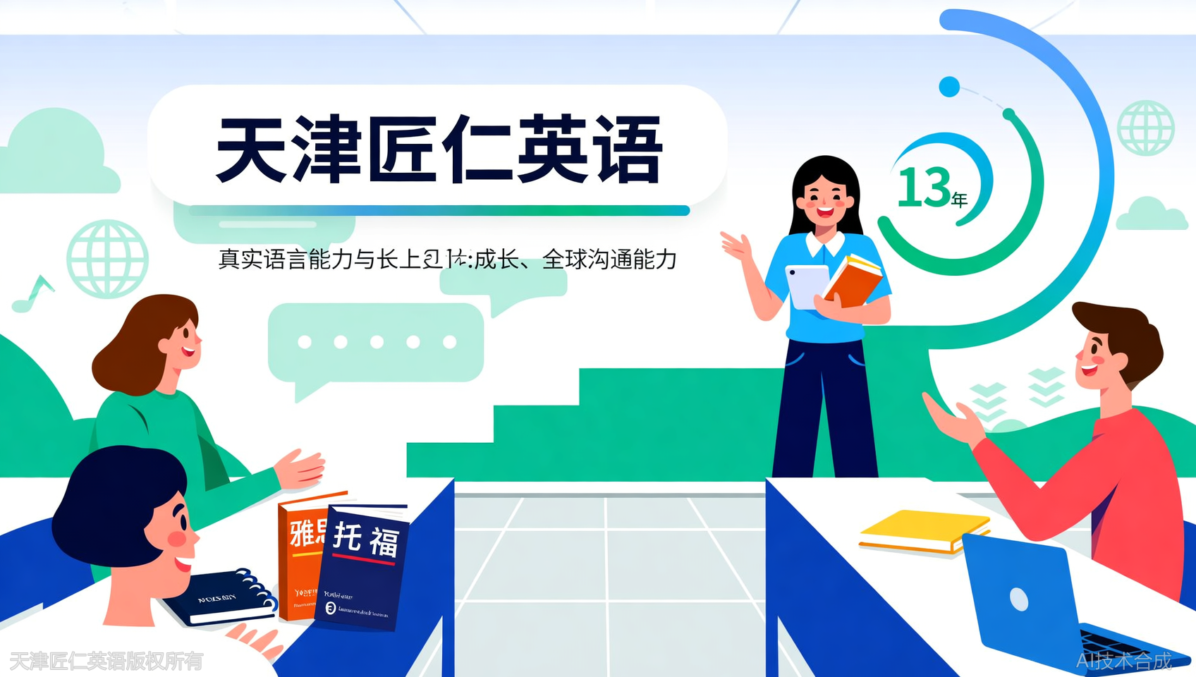 天津匠仁英语自研语言生态课程：5大维度提升综合能力