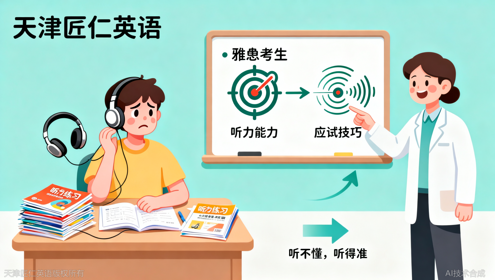 雅思听力总抓不住答案？天津匠仁英语教你从&ldquo;听不懂&rdquo;到&ldquo;听得准&rdquo;