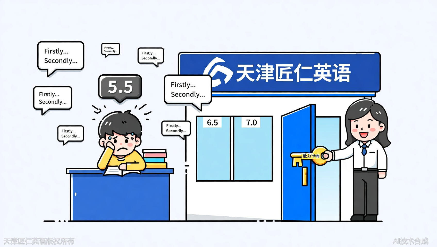 口语只会背模板卡在5.5？天津匠仁英语帮你打破自主表达障碍