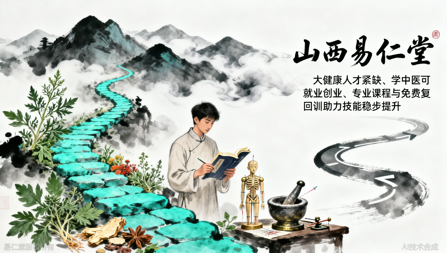 山西易仁堂培训太值了！免费复训，技能越学越精