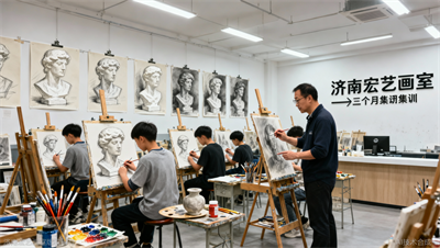 济南宏艺艺考美术学员成长档案：3个月前后的作品对比让人震惊