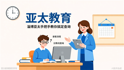 成人高考录取流程分几步？历年分数线怎么看？淄博亚太教育手把手教你查询