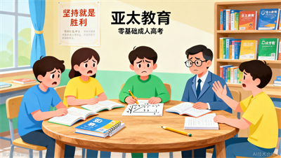 零基础考成人高考数学怕不过？淄博亚太教育建议先选文科类专业