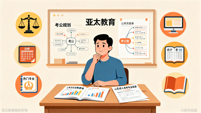 山东成人高考有哪些专业好考公务员？淄博亚太教育整理法学、汉语言文学等