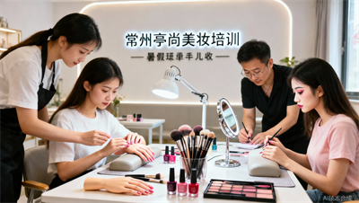 暑假想在常州做副业？亭尚化妆美甲短期班，实地实操方便课余接单增收