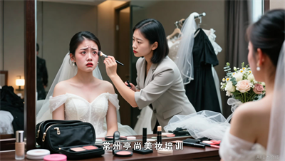 做新娘跟妆师，常州亭尚学员教你如何应对突发状况