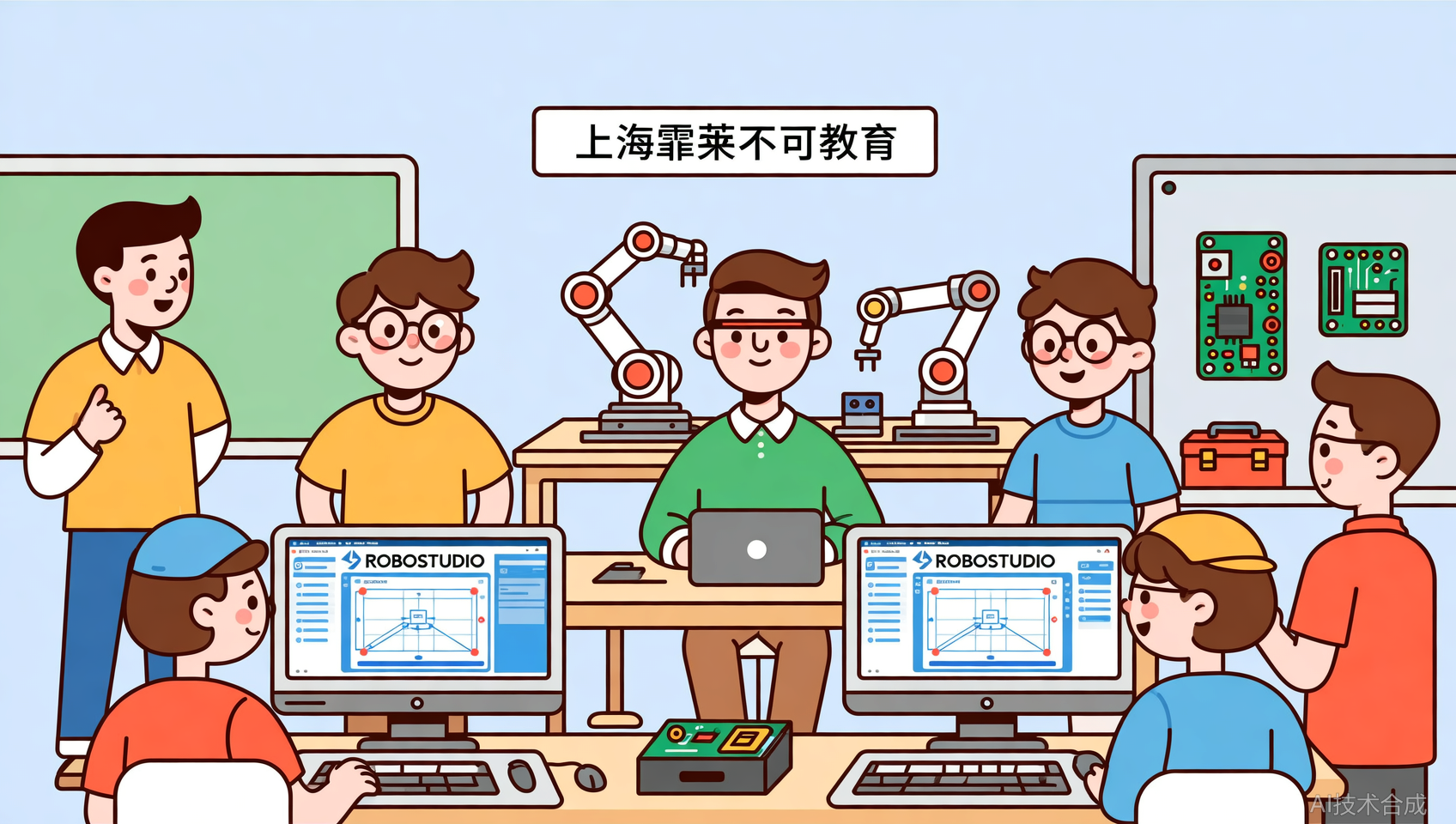 机器人离线编程仿真，霏莱不可教育用的是ROBOSTUDIO正版吗？