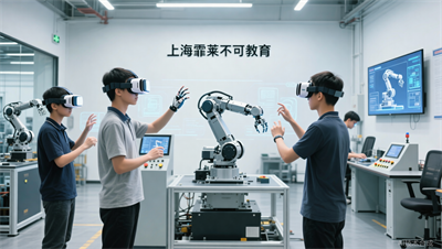 虚拟现实技术在工业机器人培训中怎么用？上海霏莱不可教育带你看